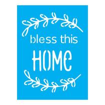 Stencil Tamako Bless This Home - 15X20Cm - Ref A2944