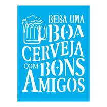 Stencil Tamako Boa Cerveja - 15X20Cm - Ref 8724