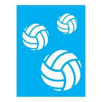 Stencil Tamako Bolas Vôlei - 15X20Cm - Ref 908