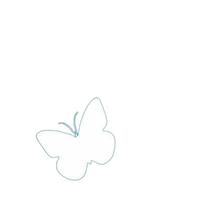 Stencil Tamako Borboleta - 30X30Cm - Ref 9709