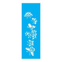 Stencil Tamako Borboletas - 10X30Cm - Ref 202