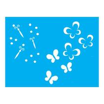 Stencil Tamako Borboletas - 15X20Cm - Ref A2479