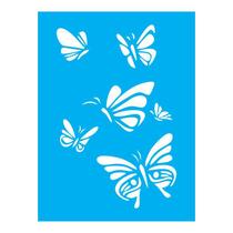 Stencil Tamako Borboletas - 15X20Cm - Ref A2768