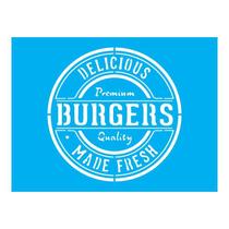 Stencil Tamako Burgers - 15X20Cm - Ref A2936 Stencil Tamako Burgers - 15X20Cm - Ref A2936