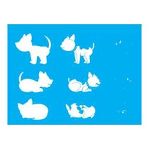Stencil Tamako Cachorro - 15X20Cm - Ref 8973