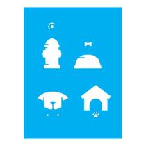 Stencil Tamako Cachorro - 15X20Cm - Ref A2598