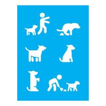 Stencil Tamako Cachorro - 15X20Cm - Ref A2599