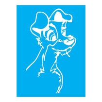 Stencil Tamako Cachorro - 15X20Cm - Ref A3510