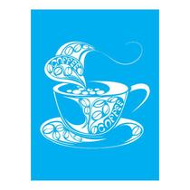 Stencil Tamako Café - 15X20Cm - Ref 8900 Stencil Tamako Café - 15X20Cm - Ref 8900