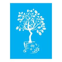 Stencil Tamako Café - 15X20Cm - Ref A2571 Stencil Tamako Café - 15X20Cm - Ref A2571