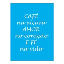 Stencil Tamako Café Na Xícara - 15X20Cm - Ref 8854 Stencil Tamako Café Na Xícara - 15X20Cm - Ref 8854