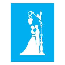 Stencil Tamako Casal - 15X20Cm - Ref A2654 Stencil Tamako Casal - 15X20Cm - Ref A2654