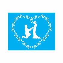 Stencil Tamako Casal - 20X25Cm - Ref 9039 Stencil Tamako Casal - 20X25Cm - Ref 9039