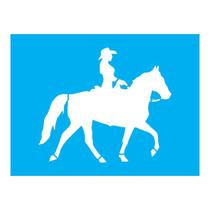 Stencil Tamako Cavaleira - 15X20Cm - Ref A2791