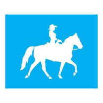 Stencil Tamako Cavaleira - 20X25Cm - Ref B224