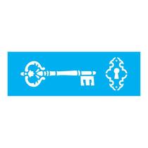 Stencil Tamako Chave - 10X30Cm - Ref 774