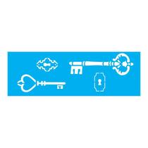 Stencil Tamako Chave - 10X30Cm - Ref 775