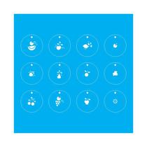 Stencil Tamako Chaveiros - 30X30Cm - Ref D116