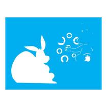 Stencil Tamako Coelho Páscoa - 15X20 - Ref A2016 Stencil Tamako Coelho Páscoa - 15X20 - Ref A2016