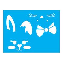 Stencil Tamako Coelho Páscoa - 15X20Cm - Ref A2467 Stencil Tamako Coelho Páscoa - 15X20Cm - Ref A2467