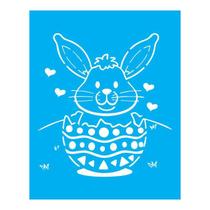 Stencil Tamako Coelho Páscoa - 20X25Cm - Ref B175 Stencil Tamako Coelho Páscoa - 20X25Cm - Ref B175