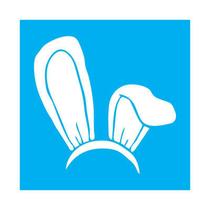 Stencil Tamako Coelho Páscoa - 30X30Cm - Ref 9745