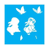 Stencil Tamako Coelho Páscoa - 30x30cm - Ref 9747