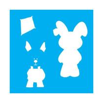 Stencil Tamako Coelho Páscoa - 30X30Cm - Ref 9751