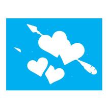 Stencil Tamako Coração - 15X20Cm - Ref A2161