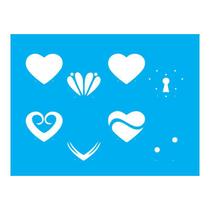 Stencil Tamako Coração - 15X20Cm - Ref A2165