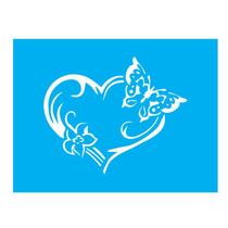 Stencil Tamako Coração - 15X20Cm - Ref A2166