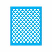 Stencil Tamako Corações - 20X25Cm - Ref 9147