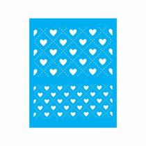 Stencil Tamako Corações - 20X25Cm - Ref 9148