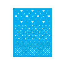 Stencil Tamako Corações - 20X25Cm - Ref 9205