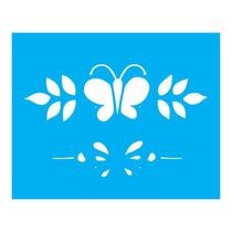 Stencil Tamako Country Borboleta - 20X25Cm - Ref B838