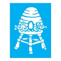 Stencil Tamako Country Colmeia - 15X20Cm - Ref A3489