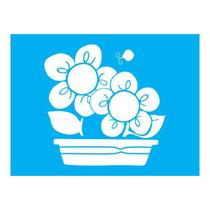 Stencil Tamako Country Floral - 15X20Cm - Ref A3499