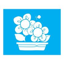Stencil Tamako Country Floral - 20X25Cm - Ref B862