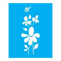 Stencil Tamako Country Floral - 20X25Cm - Ref B865