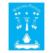 Stencil Tamako Country Welcome - 15X20Cm - Ref A3494