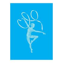 Stencil Tamako Dançarina - 15X20Cm - Ref A2497 Stencil Tamako Dançarina - 15X20Cm - Ref A2497