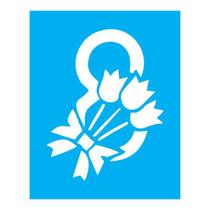 Stencil Tamako Dia Da Mulher - 20X25Cm - Ref B376