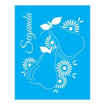 Stencil Tamako Dias Da Semana - 20X25Cm - Ref B760