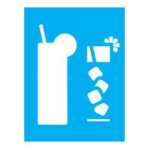 Stencil Tamako Drink - 15X20Cm - Ref A2575