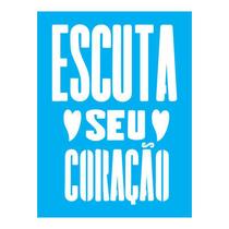 Stencil Tamako Escuta Seu Coração - 15X20Cm - Ref A2763