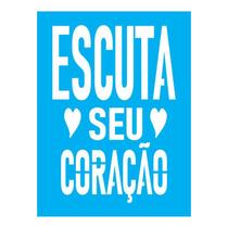 Stencil Tamako Escuta Seu Coração - 15X20Cm - Ref A2900