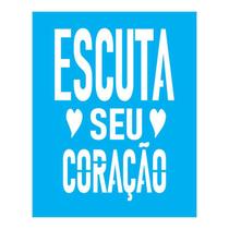 Stencil Tamako Escuta Seu Coração - 20X25Cm - Ref B289