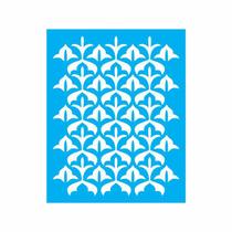 Stencil Tamako Estampa Abstrata - 20X25Cm - Ref 9119