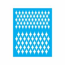 Stencil Tamako Estampa Abstrata - 20X25Cm - Ref 9126