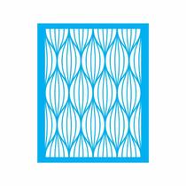 Stencil Tamako Estampa Abstrata - 20X25Cm - Ref 9187